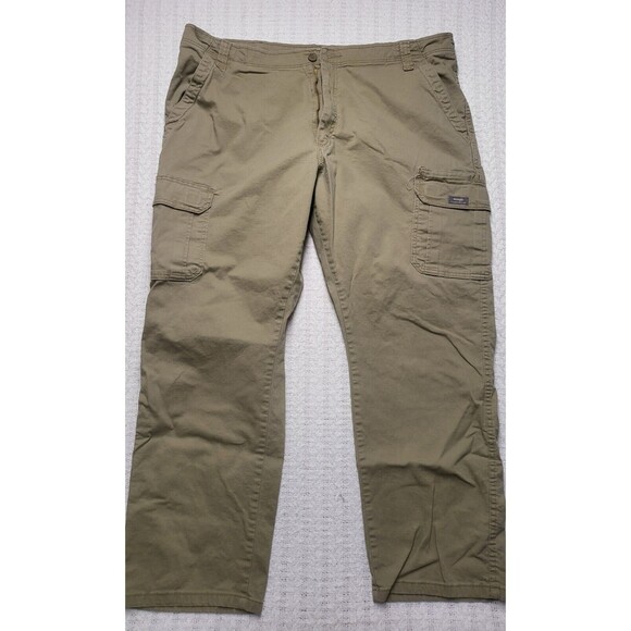 Wrangler Relaxed Fit Khaki Carpenter Mens Pants 42x30 - Picture 1 of 5